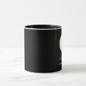 カスタムロゴ会社ブラックビジネスブランド マグカップ (中央)