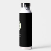 カスタムロゴ会社ブラックビジネス企業の ウォーターボトル (左面)