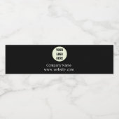 カスタムロゴ会社ブラックビジネス企業の ペットボトルラベル (シングルラベル)