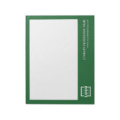 カスタムロゴ会社ブランドのギフトグリーン ノートパッド (回転)