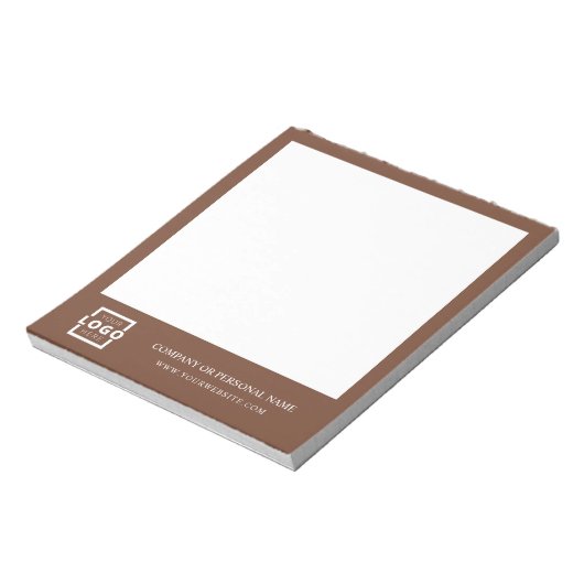 カスタムロゴ会社ブランドのギフトブラウン ノートパッド (回転)