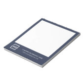 カスタムロゴ会社ブランドギフトブルー ノートパッド (回転)