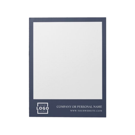 カスタムロゴ会社ブランドギフトブルー ノートパッド (回転)