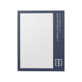 カスタムロゴ会社ブランドギフトブルー ノートパッド (回転)