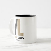 カスタムロゴ会社ブランドスワッグ ツートーンマグカップ (正面左)