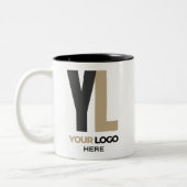 カスタムロゴ会社ブランドスワッグ ツートーンマグカップ (左)