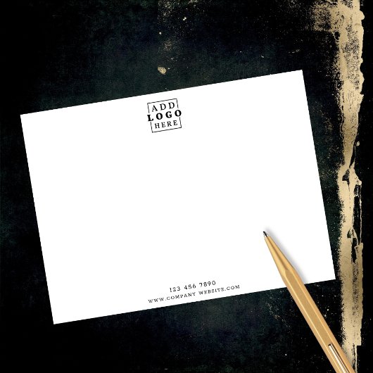 カスタムロゴ会社ミニマ連絡リスト ノートカード