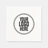 カスタムロゴ会社企業のイベントパーティー スタンダードカクテルナプキン (正面)