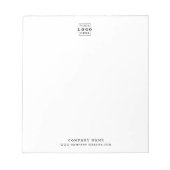 カスタムロゴ会社名プロフェッショナル ノートパッド (正面)