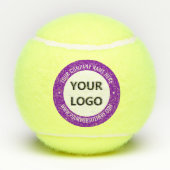 カスタムロゴ会社文字テニスボールテンプレート テニスボール (裏面)