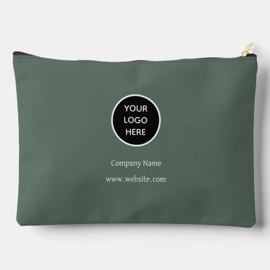 カスタムロゴ会社Sage Green Business 企業の アクセサリーポーチ (裏面)