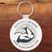 カスタムロゴ会社Webサイト キーホルダー (正面)