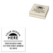 カスタムロゴ住所 ラバースタンプ (押印)