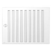 カスタムロゴ入りギタータブ譜ノートパッド ノートパッド (正面)
