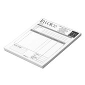 カスタムロゴ入りスモールビジネス請求書/売上領収書 ノートパッド (回転)