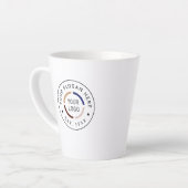カスタムロゴ入り販促ラテマグ カフェラテマグ (左アングル)