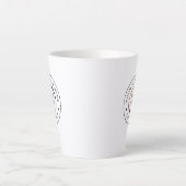 カスタムロゴ入り販促ラテマグ カフェラテマグ (正面)