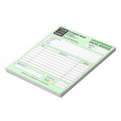 カスタムロゴ入り領収書・請求書 小規模事業者向け ノートパッド (回転)