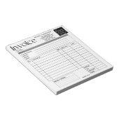 カスタムロゴ入り 小規模事業者向け 請求書/売上領収書 O ノートパッド (アングル)