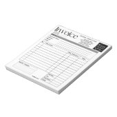 カスタムロゴ入り 小規模事業者向け 請求書/売上領収書 O ノートパッド (回転)