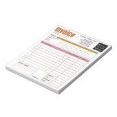 カスタムロゴ入り 領収書 請求書 ノート オ (回転)