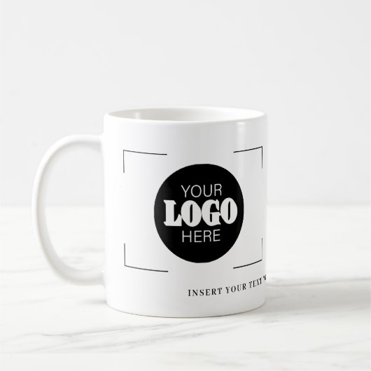 カスタムロゴ入れ コーヒーマグカップ (左)