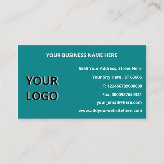 カスタムロゴ全情報連絡プロフェッショナル 名刺 (裏面)