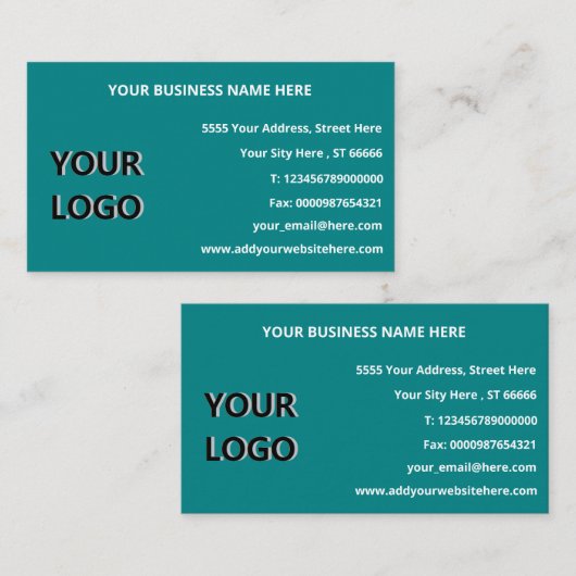 カスタムロゴ全情報連絡プロフェッショナル 名刺 (正面/裏面)