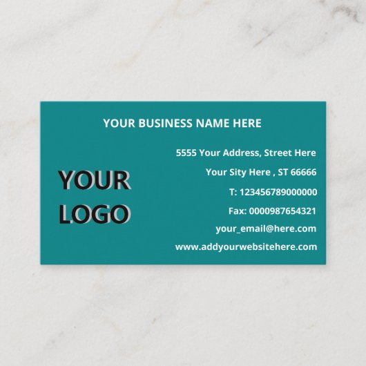 カスタムロゴ全情報連絡プロフェッショナル 名刺 (正面)