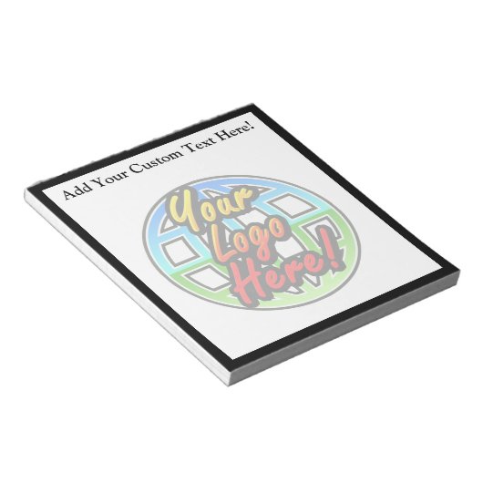 カスタムロゴ全色メモパーソナライズされた帳 ノートパッド (アングル)