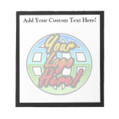 カスタムロゴ全色メモパーソナライズされた帳 ノートパッド (正面)