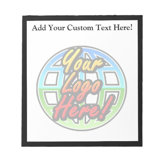 カスタムロゴ全色メモパーソナライズされた帳 ノートパッド (正面)