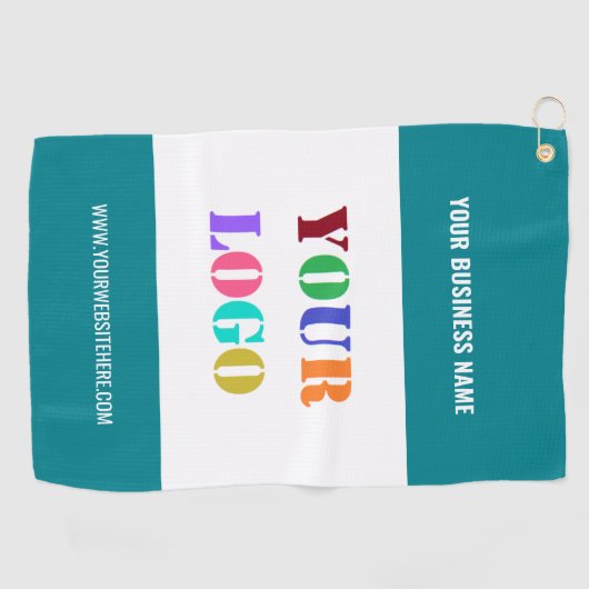 カスタムロゴ写真と文字ゴルフタオルあなたの色 ゴルフタオル (横)
