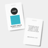 カスタムロゴ写真の従業員IDバッジ バッジ (正面＆裏面)