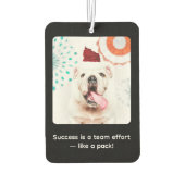 カスタムロゴ写真やる気を起こさせる景品 カーエアーフレッシュナー (裏面)