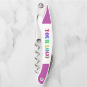 カスタムロゴ写真ウェイターのコルク抜きカラー ソムリエナイフ (正面)