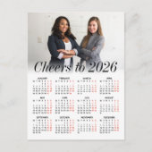 カスタムロゴ写真カミニマルレンダー2026 Business シーズンポストカード (正面)