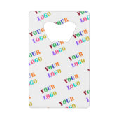 カスタムロゴ写真クレジットカードボトルオープナー クレジットカード栓抜き (正面)