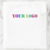 カスタムロゴ写真ビジネスのプロモーションのパーソナライズ 楕円形シール (バッグ)