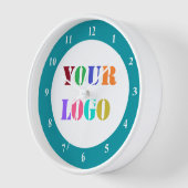 カスタムロゴ写真プロモーションビジネスウォールクロック 壁時計 (傾斜)