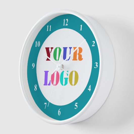 カスタムロゴ写真プロモーションビジネスウォールクロック 壁時計 (傾斜)