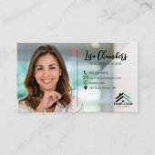 カスタムロゴ写真実在不動産代理不動産仲介業者 名刺 (正面)