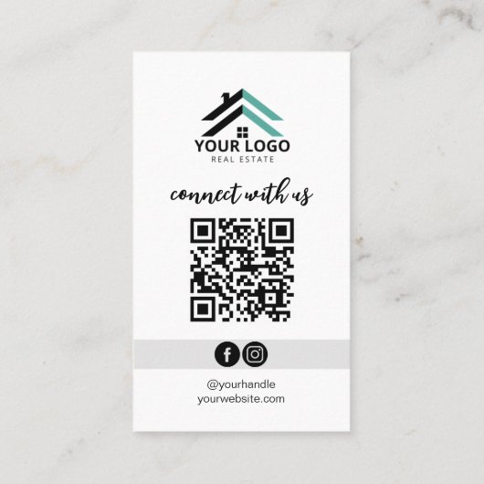 カスタムロゴ写真実在不動産代理不動産仲介業者 名刺 (裏面)