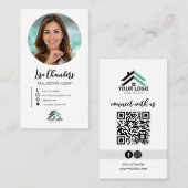 カスタムロゴ写真実在不動産代理不動産仲介業者 名刺 (正面/裏面)