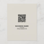 カスタムロゴ写真QRビジモダン企業のネス チラシ (裏面)