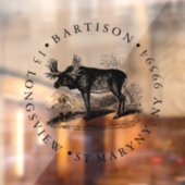 カスタムロゴ印鑑店の看板 ウィンドウサイン (シート2)