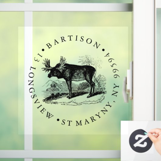 カスタムロゴ印鑑店の看板 ウィンドウサイン (ホーム)