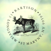 カスタムロゴ印鑑店の看板 ウィンドウサイン (シート3)