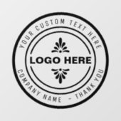 カスタムロゴ印鑑店の看板  ウィンドウサイン (シート)