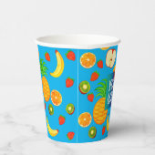 カスタムロゴ可愛い&カラフルフルーツブランド果汁 紙コップ (右)